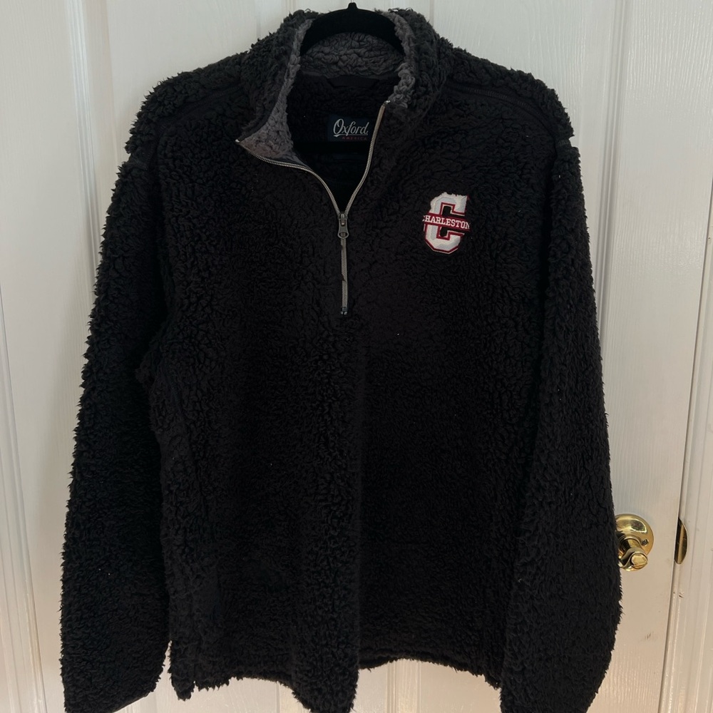 Black Sherpa College of Charleston Quarter-Zip Pullover
